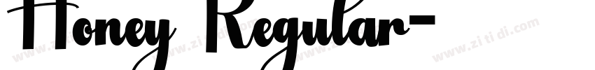 Honey Regular字体转换